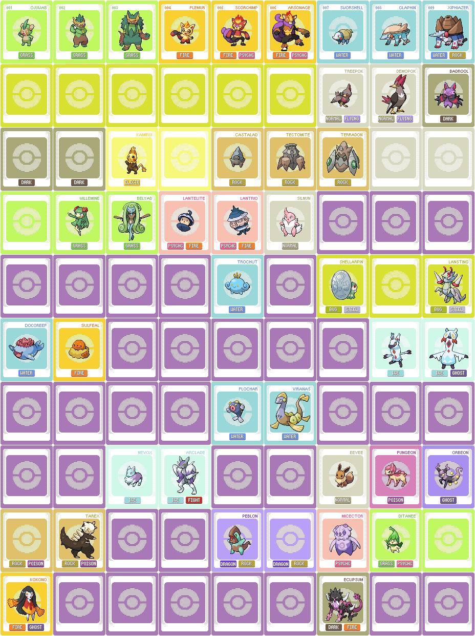 Hourglasshero's Pokedex