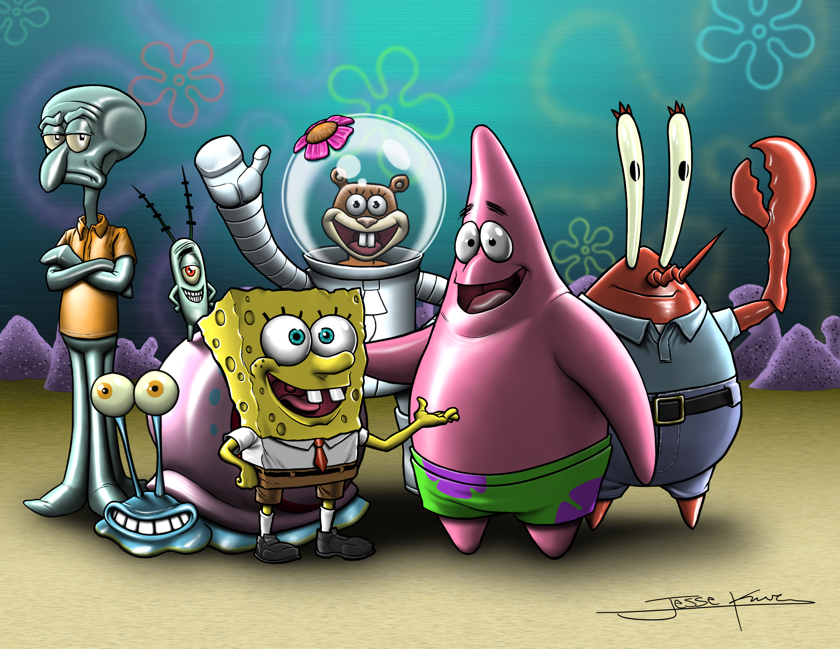 Spongebob, black, black and white, HD phone wallpaper