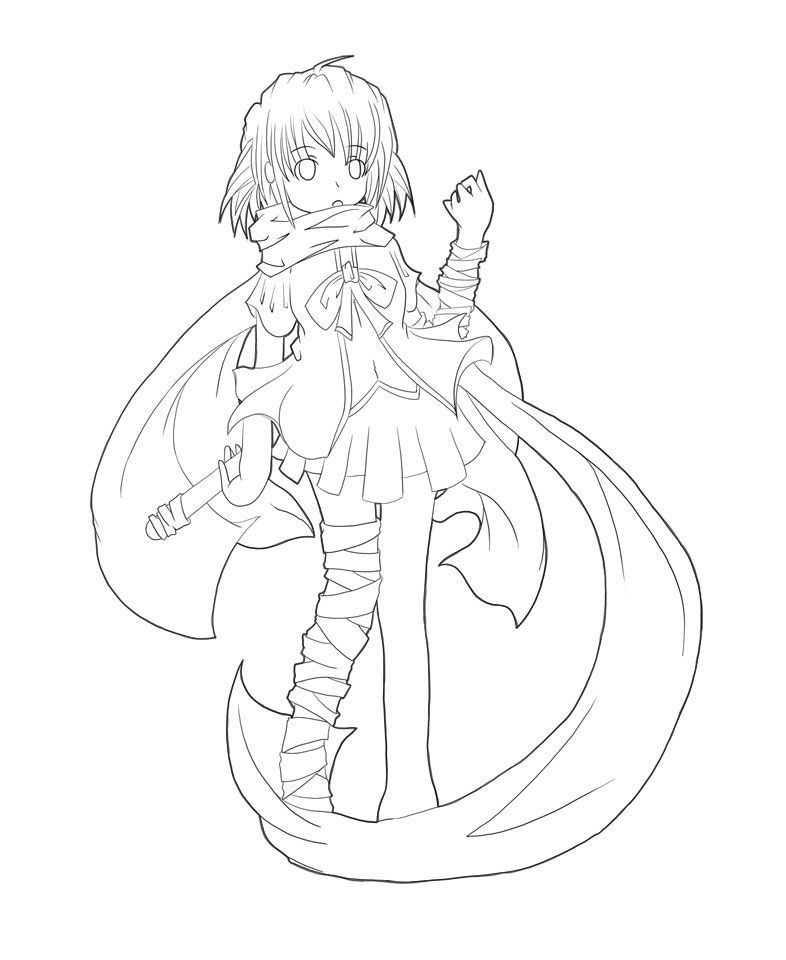 Scarf Lineart