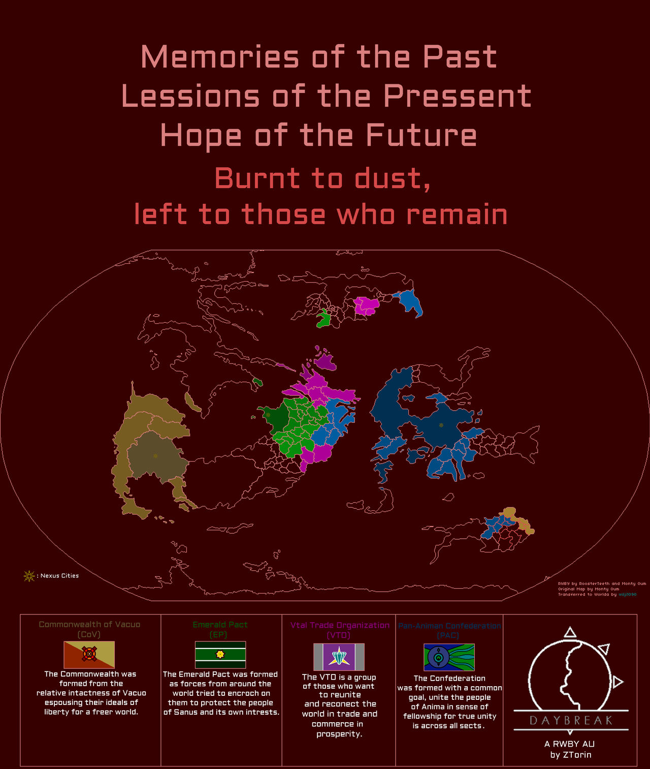 Daybreak Development Map DAYBREAK: World Map by ZTorin on DeviantArt