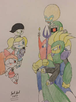 Funtime Puffs vs Zomboss's 3 Robot Masters