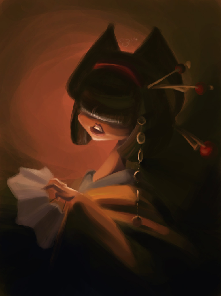 Tayuu...attempt at chiaroscuro