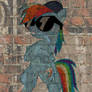 Rainbow Dash graffiti