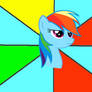 Serious Rainbow Dash meme template