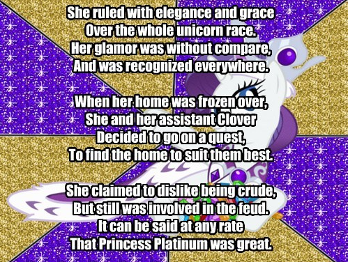 My Little Poetry: Princess Platinum