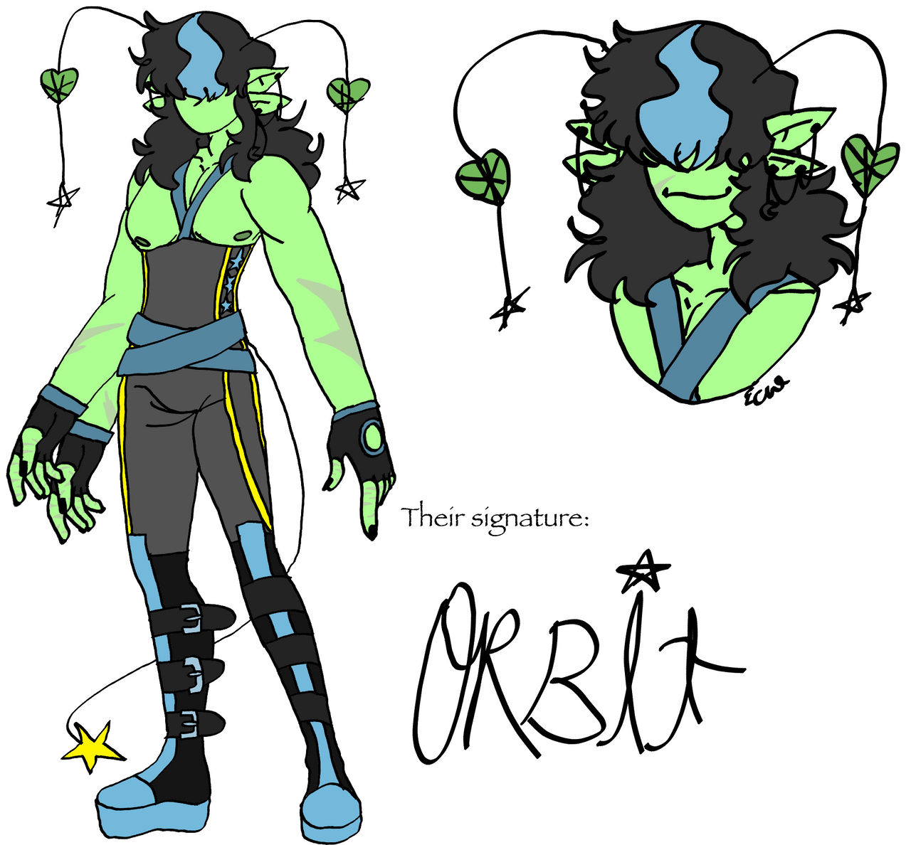 Orbit's color sheet by EchoLikesToDraw on DeviantArt