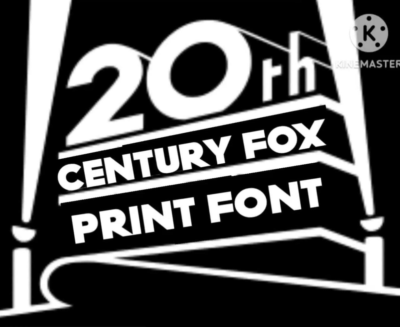 Fox Lab Font Deviantart 20th Century Fox Print Logo Font by etrain319 on DeviantArt