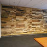 Pallet Wood Powered Accent Wall