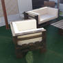 Pallet Wood Made Outdoor Sofa Set