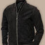 Men-black-suede-bomber-jacket