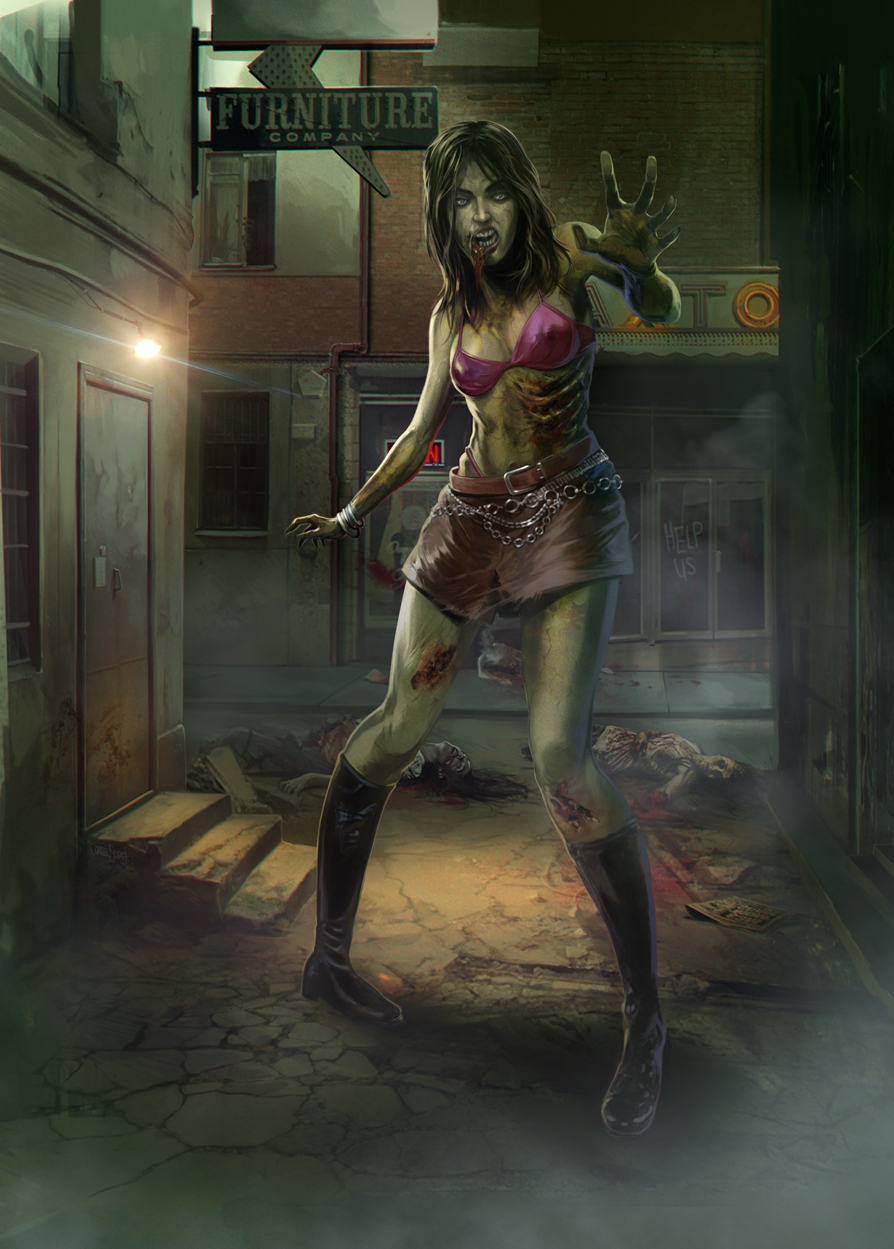 Ultrapro Zombie girl Sleeve artwork