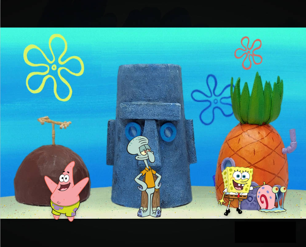 SpongeBob Squidward Patrick house by Gabodp2810 on DeviantArt