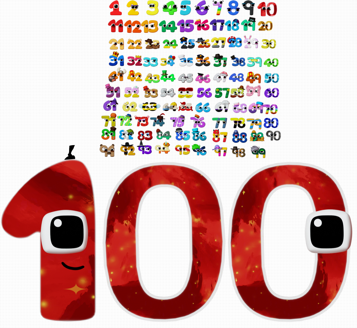 Wonderland numbers 1 to 100 by Gabodp2810 on DeviantArt