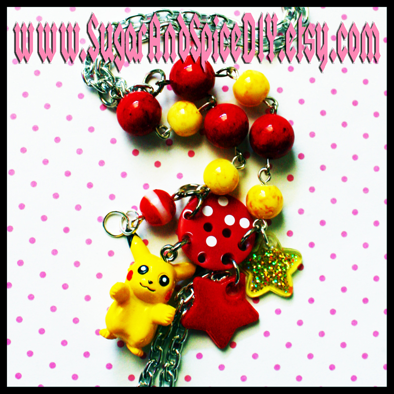 Pickachu Cluster Necklace