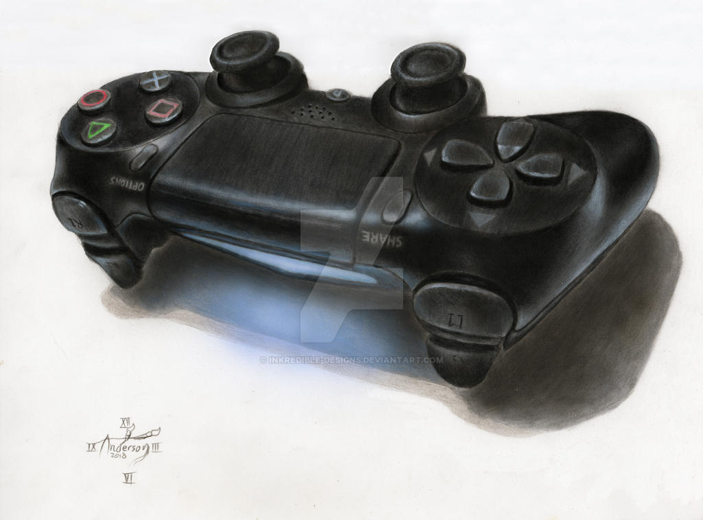 3d Ps4 Controller Drawing By Inkredible Designs On Deviantart 3d Ps4 Controller Drawing By Inkredible Designs On Deviantart