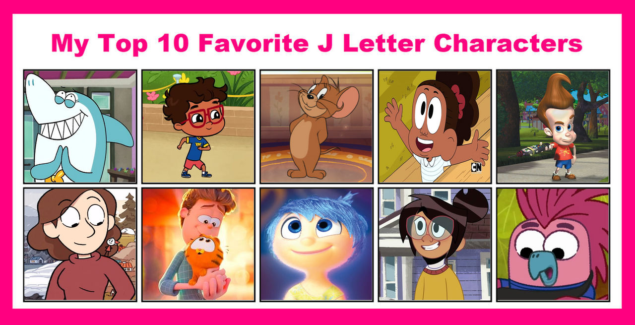 Letter R J Characters My Top 10 Favorite Letter J Characters by Monkey91827364 on DeviantArt
