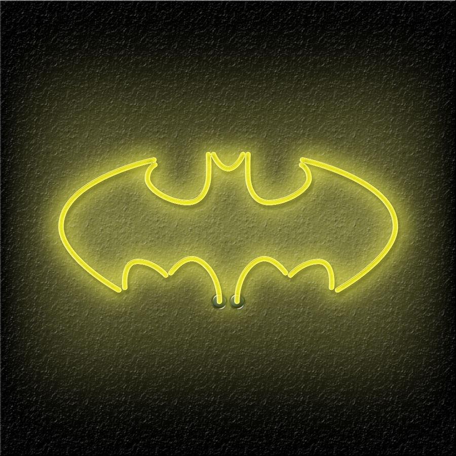 Neon Batman iPad Wallpaper