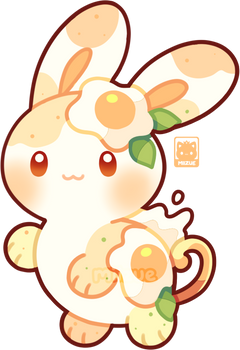 (OPEN!)Teacup Collection Bunny 26- Breakfast Egg