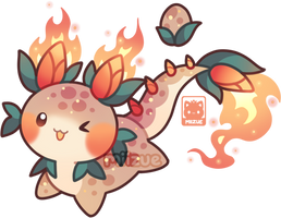 (OPEN!)Adopt Dynisaur Egg 2-Spicy Orange Flower