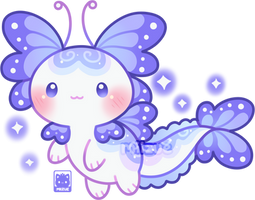 (OPEN!)Butterfly Axolotl Specimen 1-Starlight