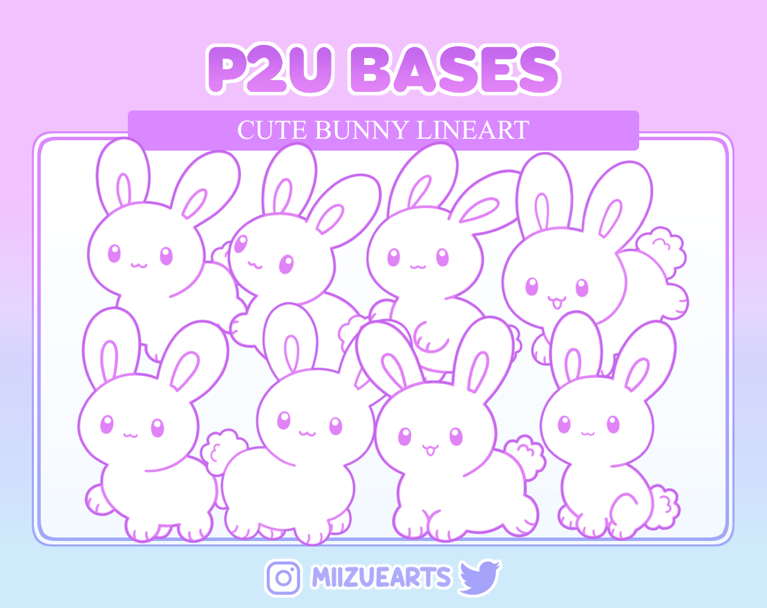 Anime Rabbit Base P2U Bunny Bases! by Miizue on DeviantArt