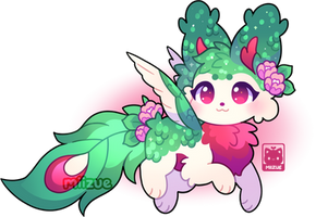 (SOLD) Red Throated Hummingbird Kitsunet!