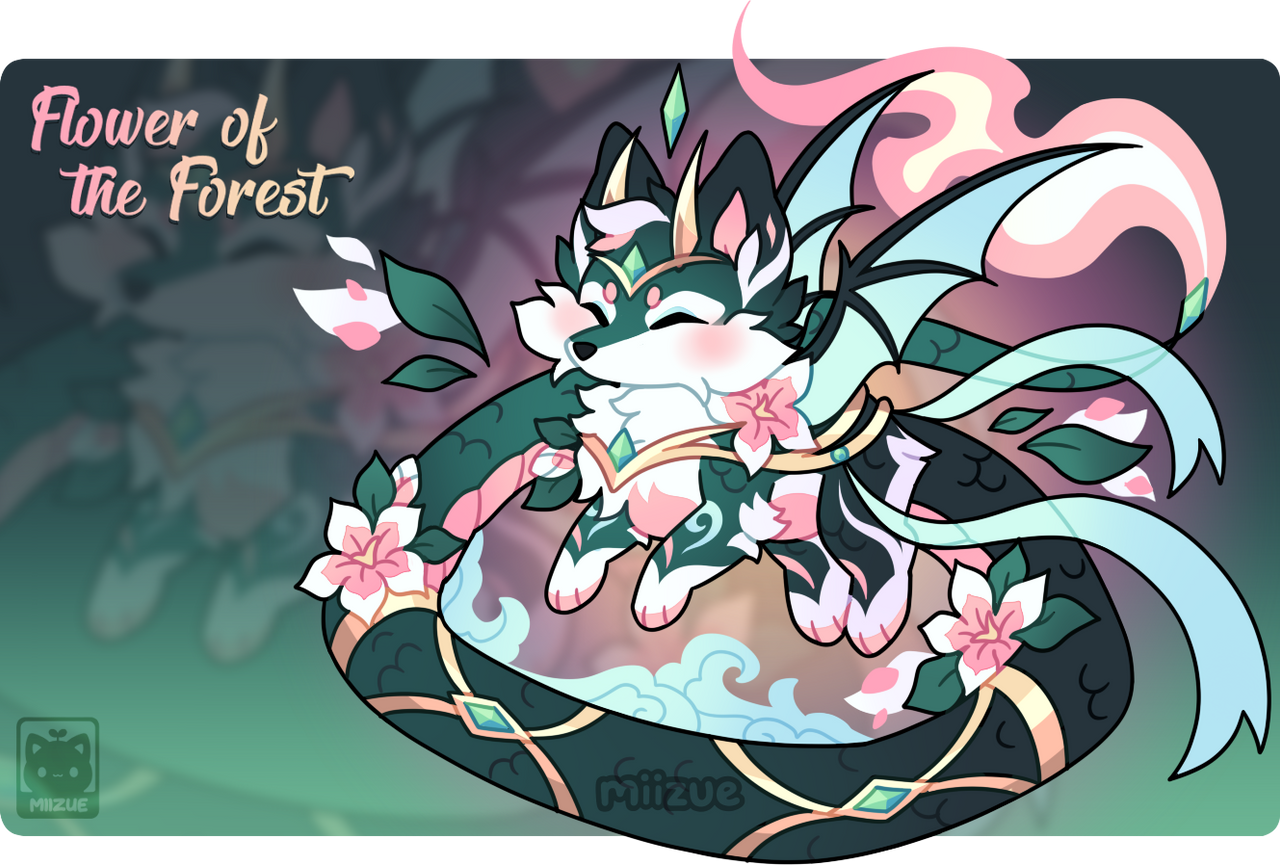 Fox Dragon Deviantart (OPEN!) Dragon Fox Flower of the Forest! by Miizue on DeviantArt