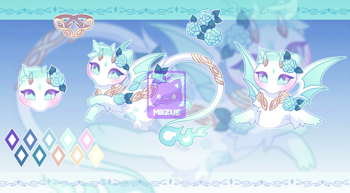 Mew Reference Ethereal oasis Mew Reference Sheet by Miizue on DeviantArt