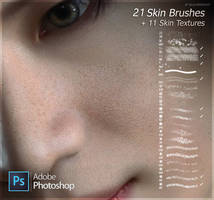 Skin brushes + textures by Blackironcat |Photoshop