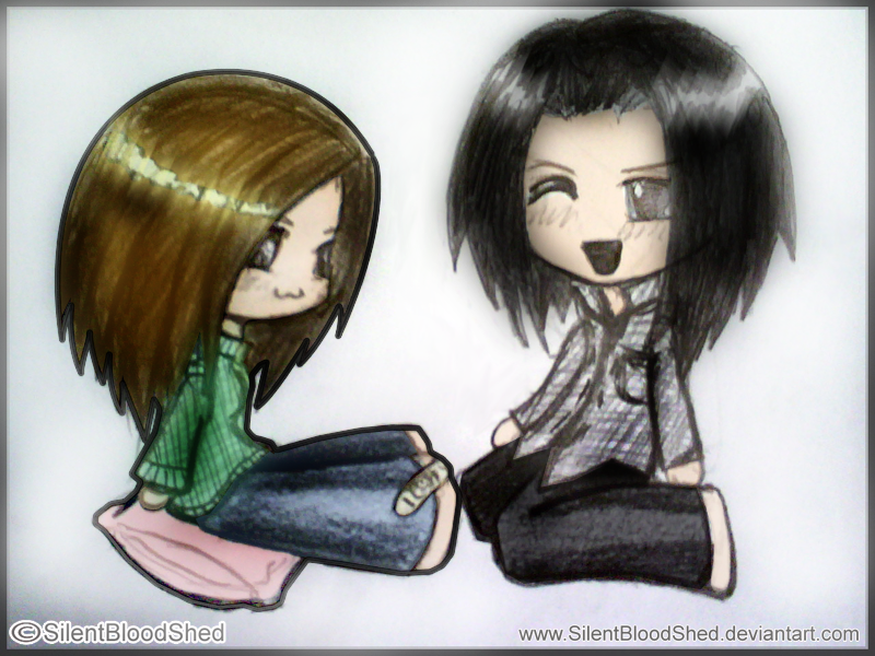 Jackie and Me as Chibis