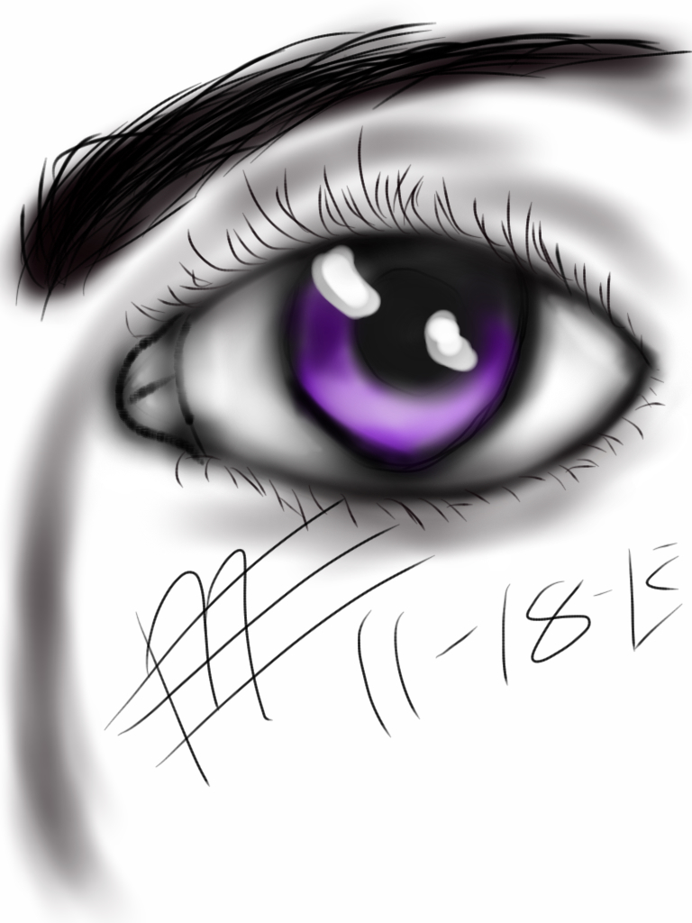 Purple eye