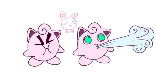 Puffmo Jigglypuff blowing by Puffmo57 on DeviantArt