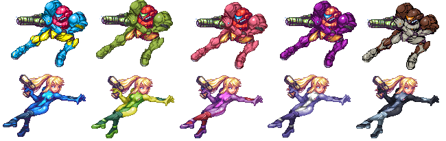 Brawl - Samus Alternates