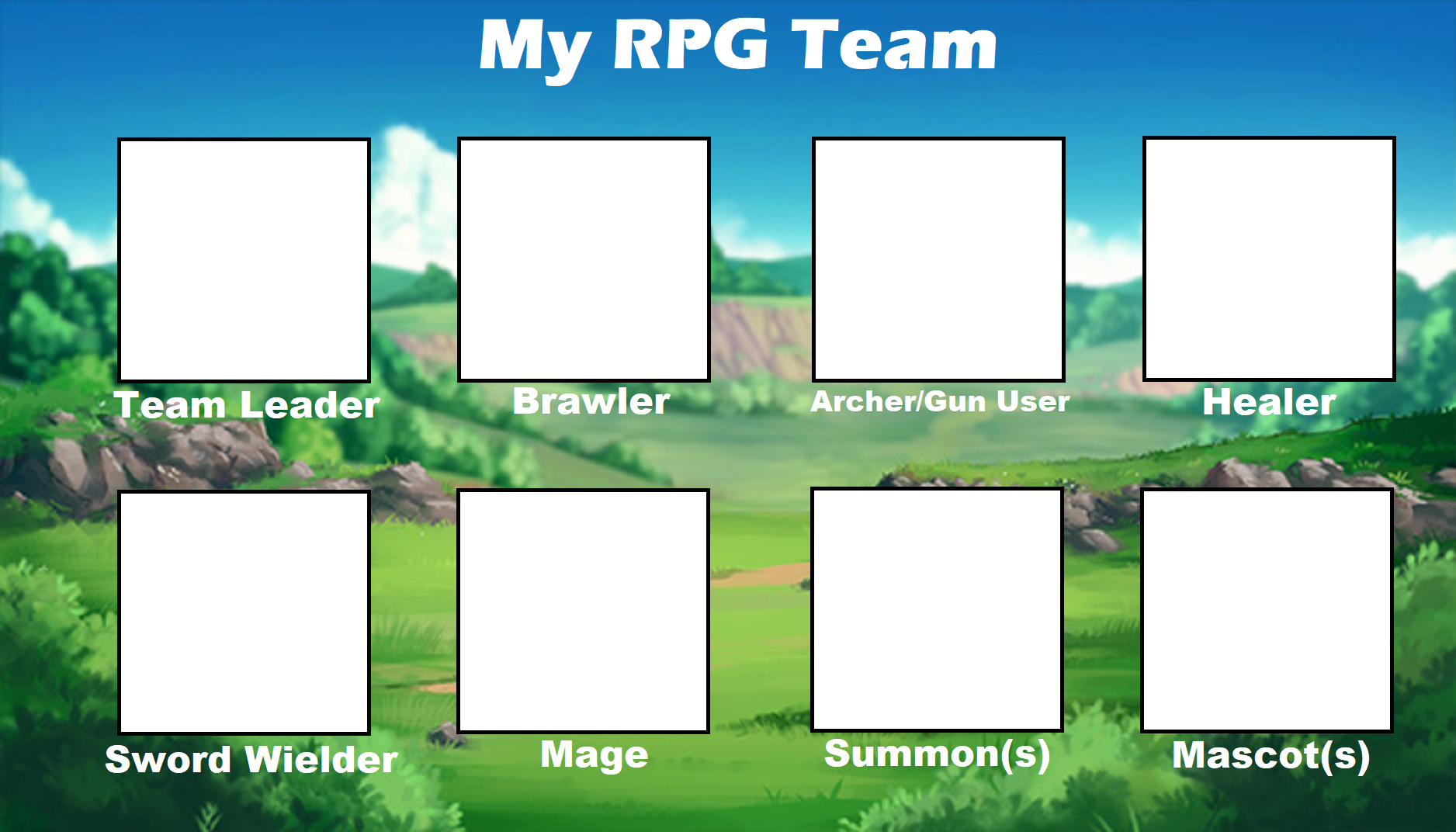 My RPG Team Template by TheRobotPenguin1 on DeviantArt