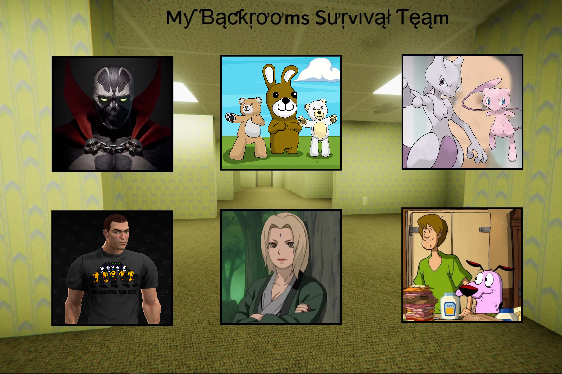 My Backrooms Survival Team by TheRobotPenguin1 on DeviantArt