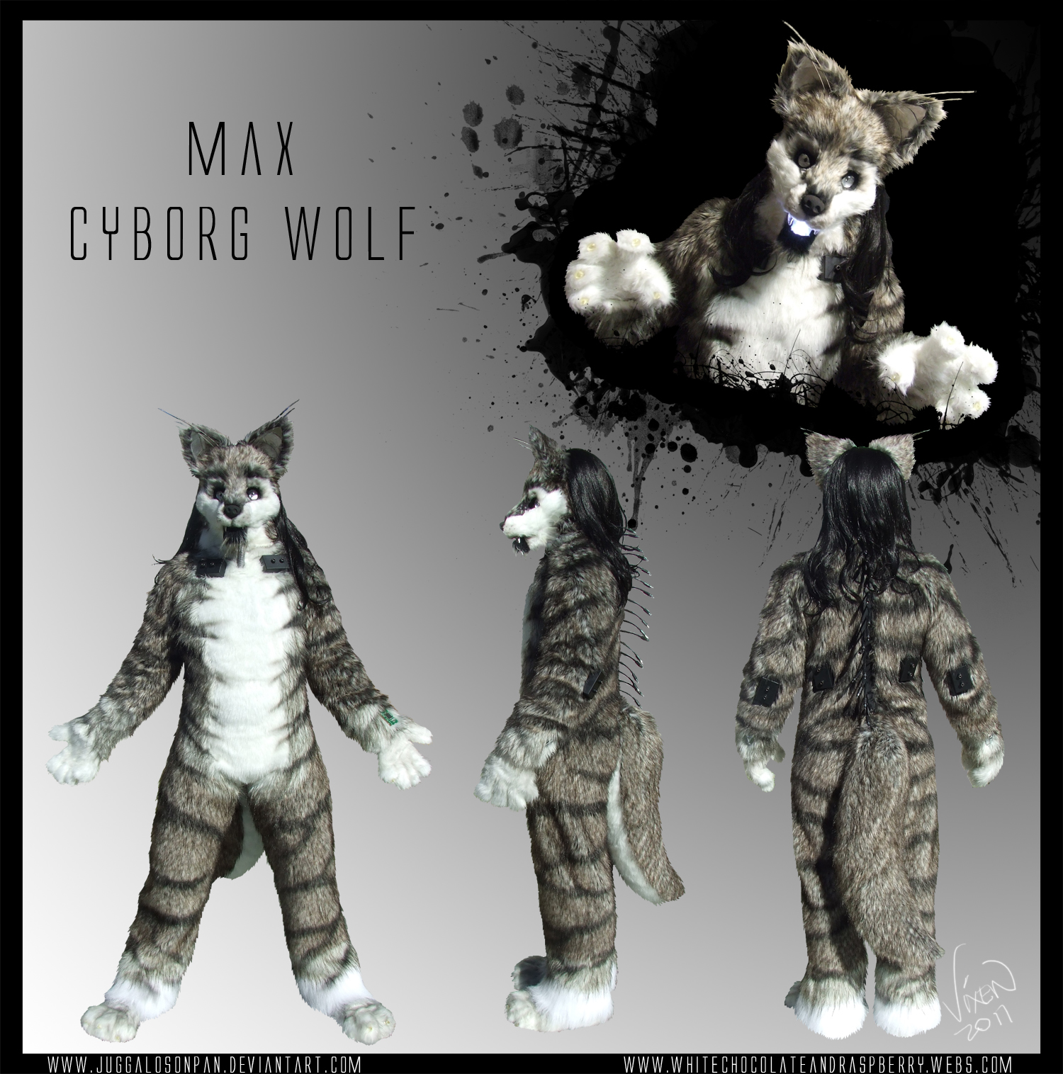 Fursuit Commish - Cyborg Wolf