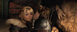 astrid and hiccup kiss