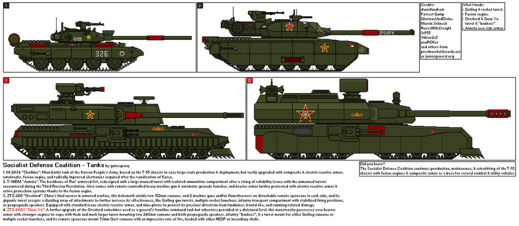 Socialist Defense Coalition - Tanks by Braginski95 on DeviantArt