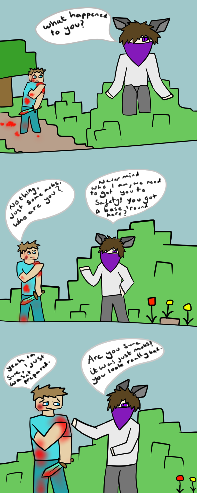 Minecraft Comic Stnt Minecraft Comic Part 1 by shadow21812 on DeviantArt