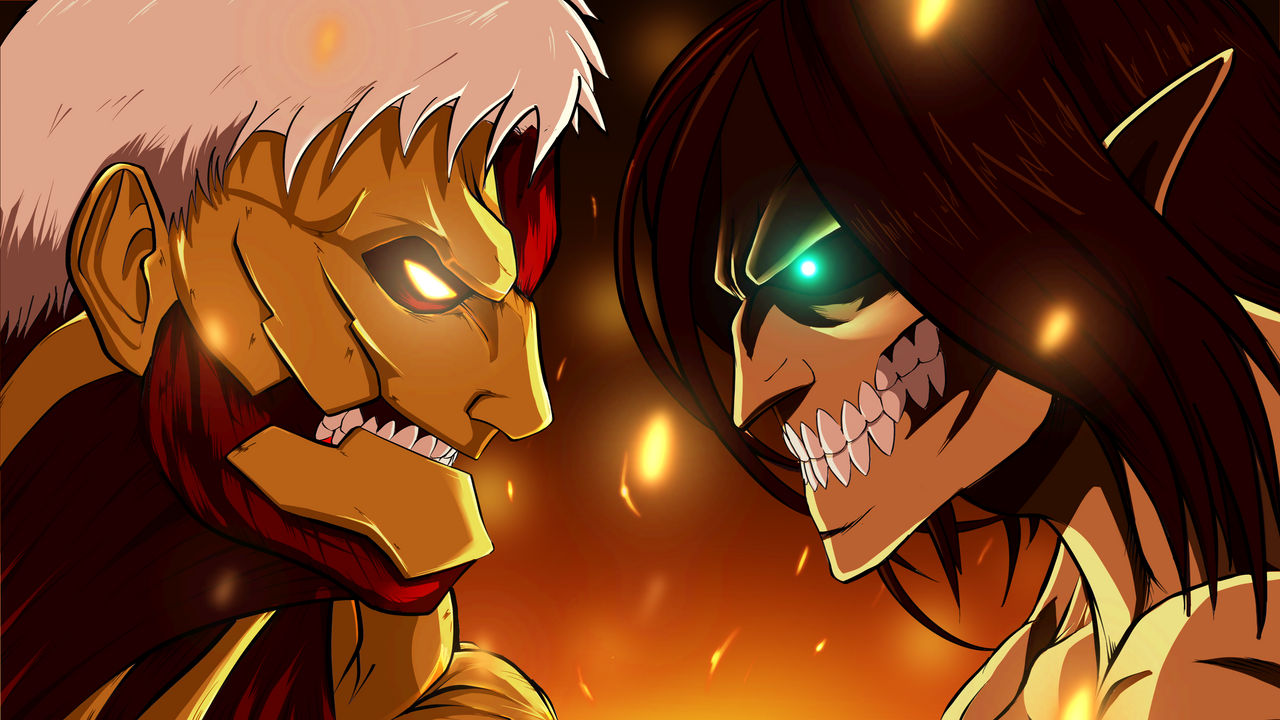 Eren Vs Reiner by PussInJukes on DeviantArt