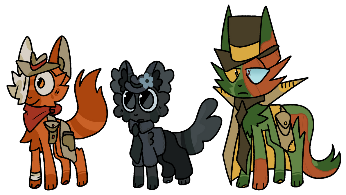 Rust, Winston, and Basil refs by PeteyTheParrot on DeviantArt