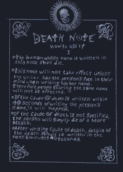 Death Note How to Use it I by katanatoyubiwa on DeviantArt