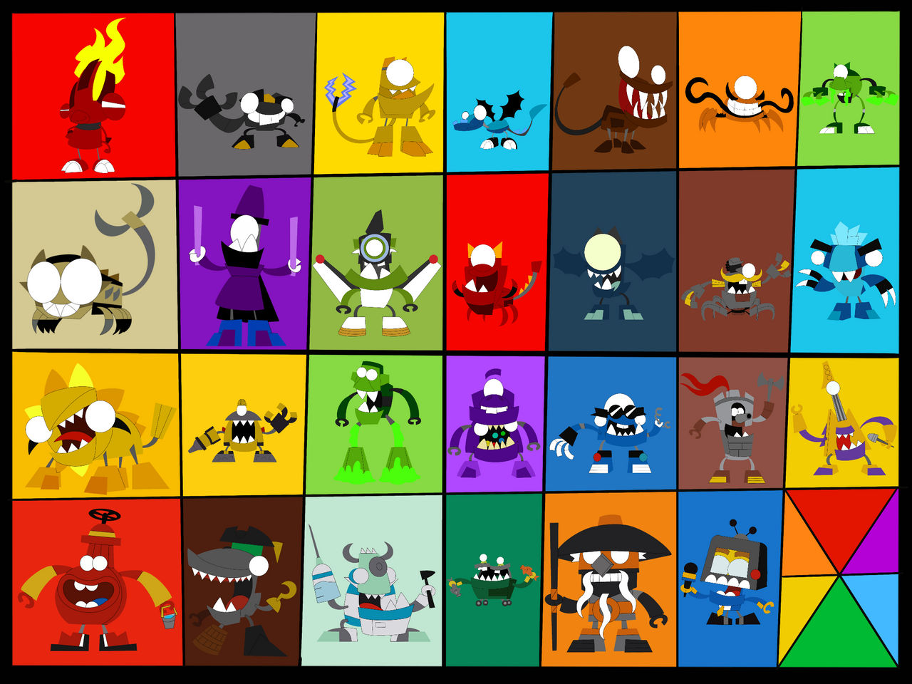 8 years for a Colorful Cast of Mixels by Sam208art on DeviantArt