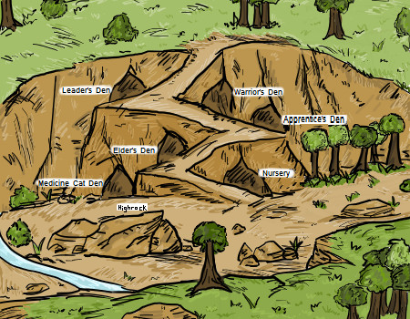 Leafclan camp map edited