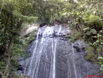 A Close-up Waterfall Shot