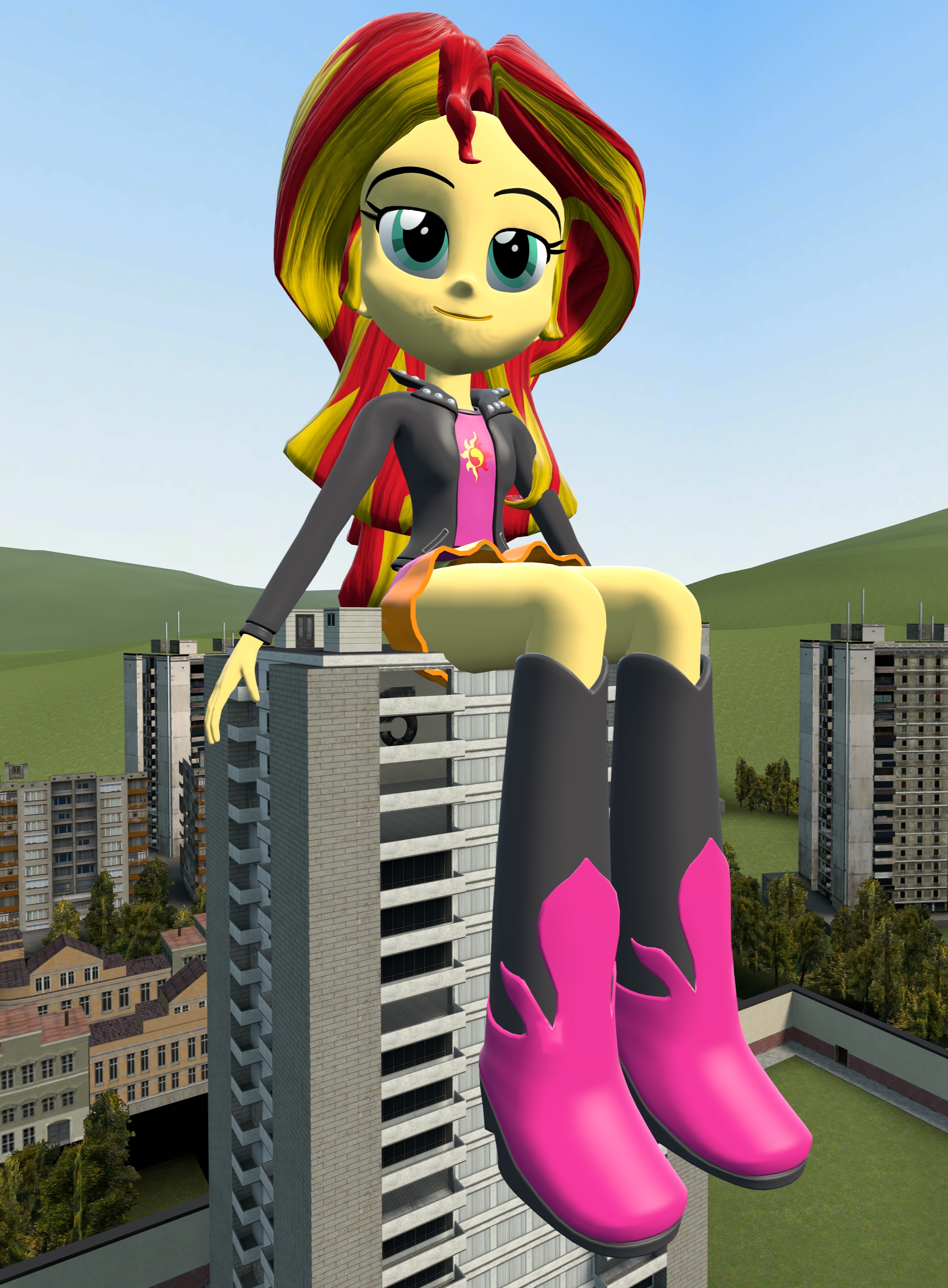 Giantess Sunset Shimmer by TheDecepticonArtist on DeviantArt