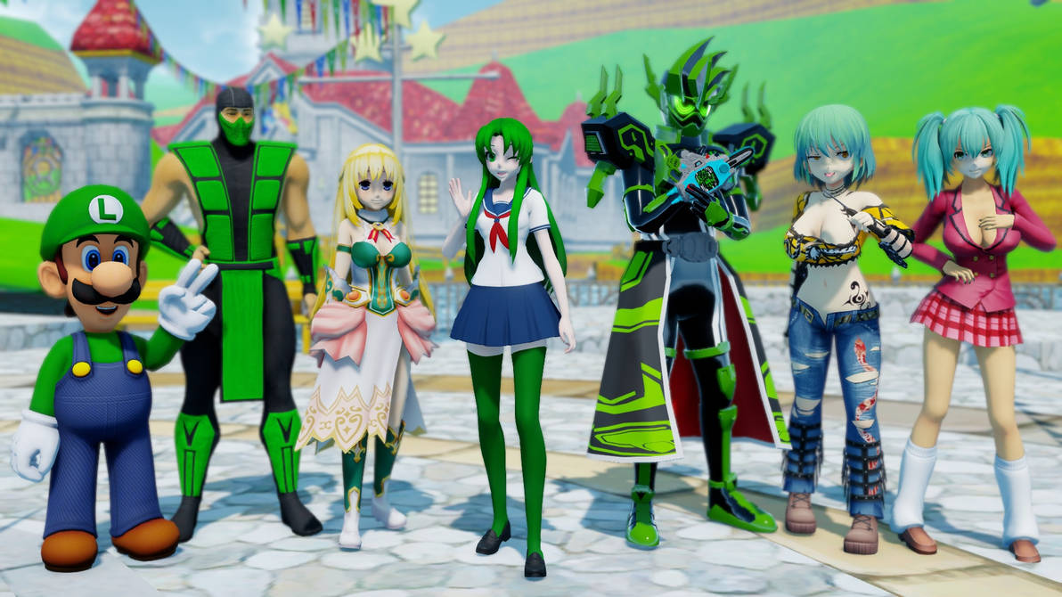 Mmd Group MMD Group Characters Green by Mist-To-Zero on DeviantArt