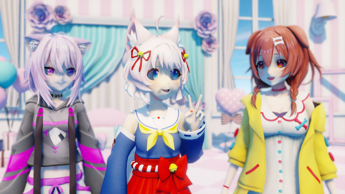 MMD Korone Meet A Howan by Mist-To-Zero on DeviantArt