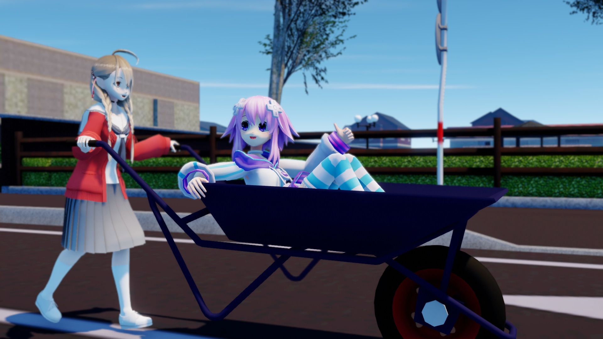 MMD Riding A Wheelbarrow by Mist-To-Zero on DeviantArt