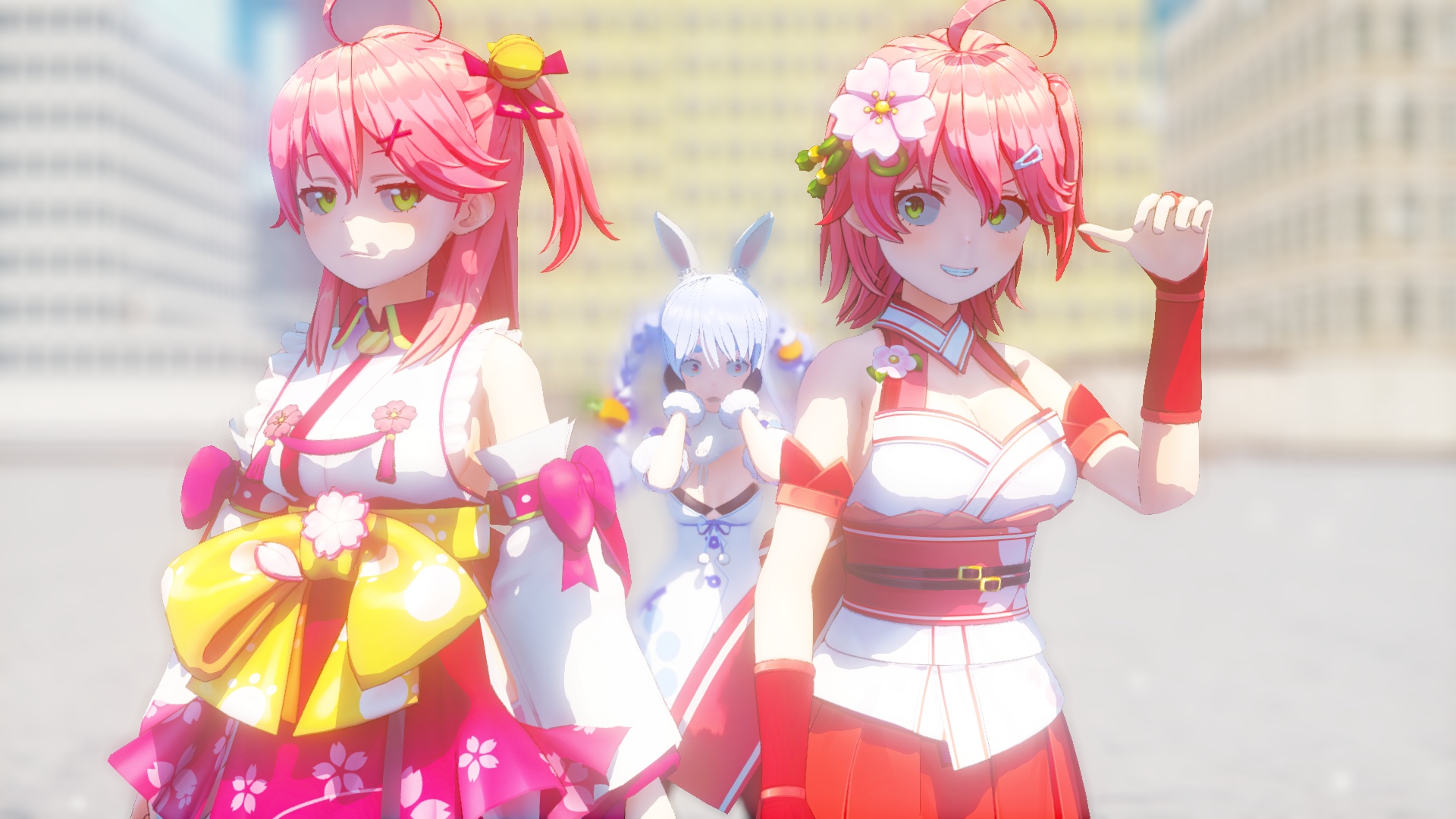 photo Sakura Miko Wallpaper mmd two booth them sakura miko by mist